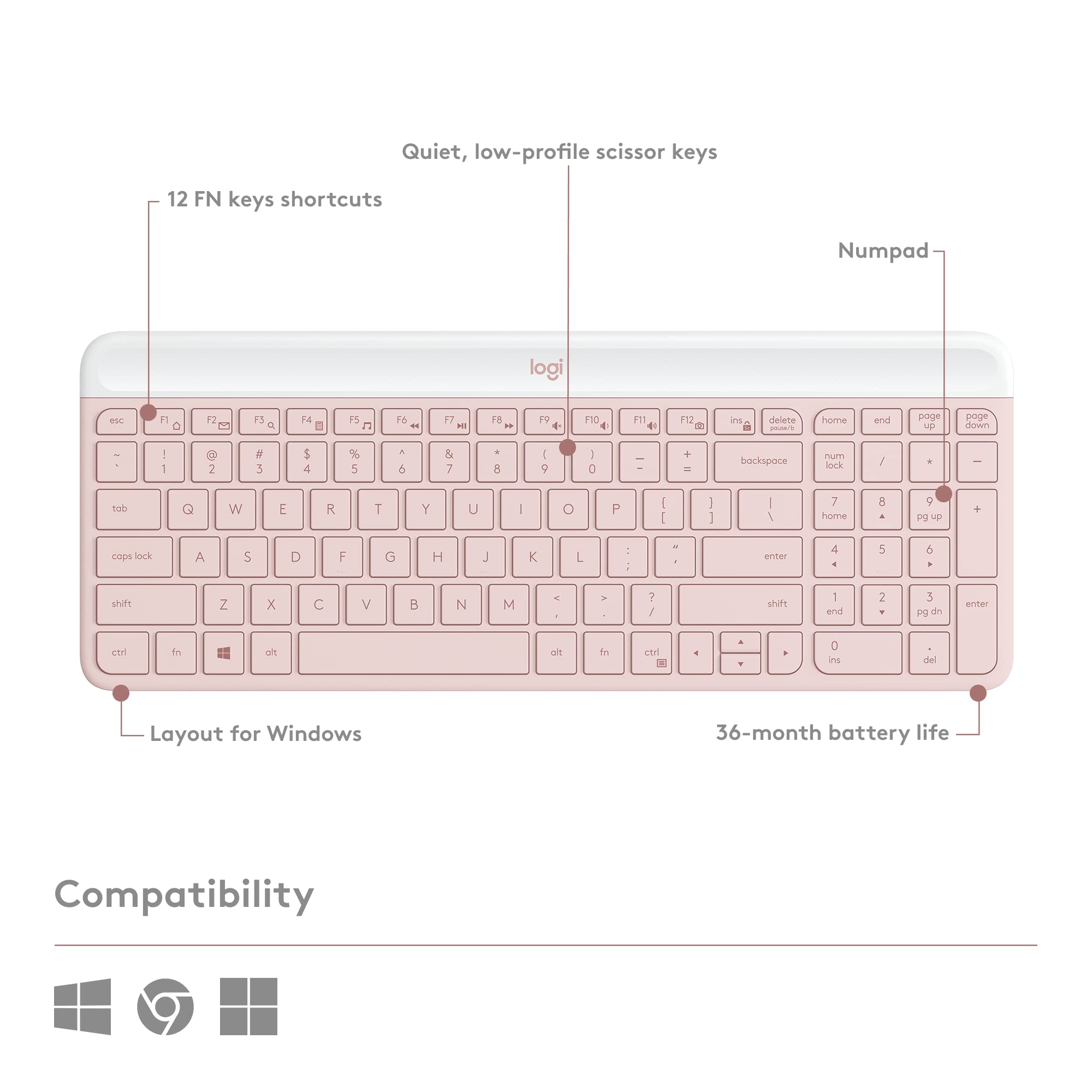Foto 7 pulgar | Combo De Teclado Y Ratón Logitech Mk470 Slim Wireless - Venta Internacional.