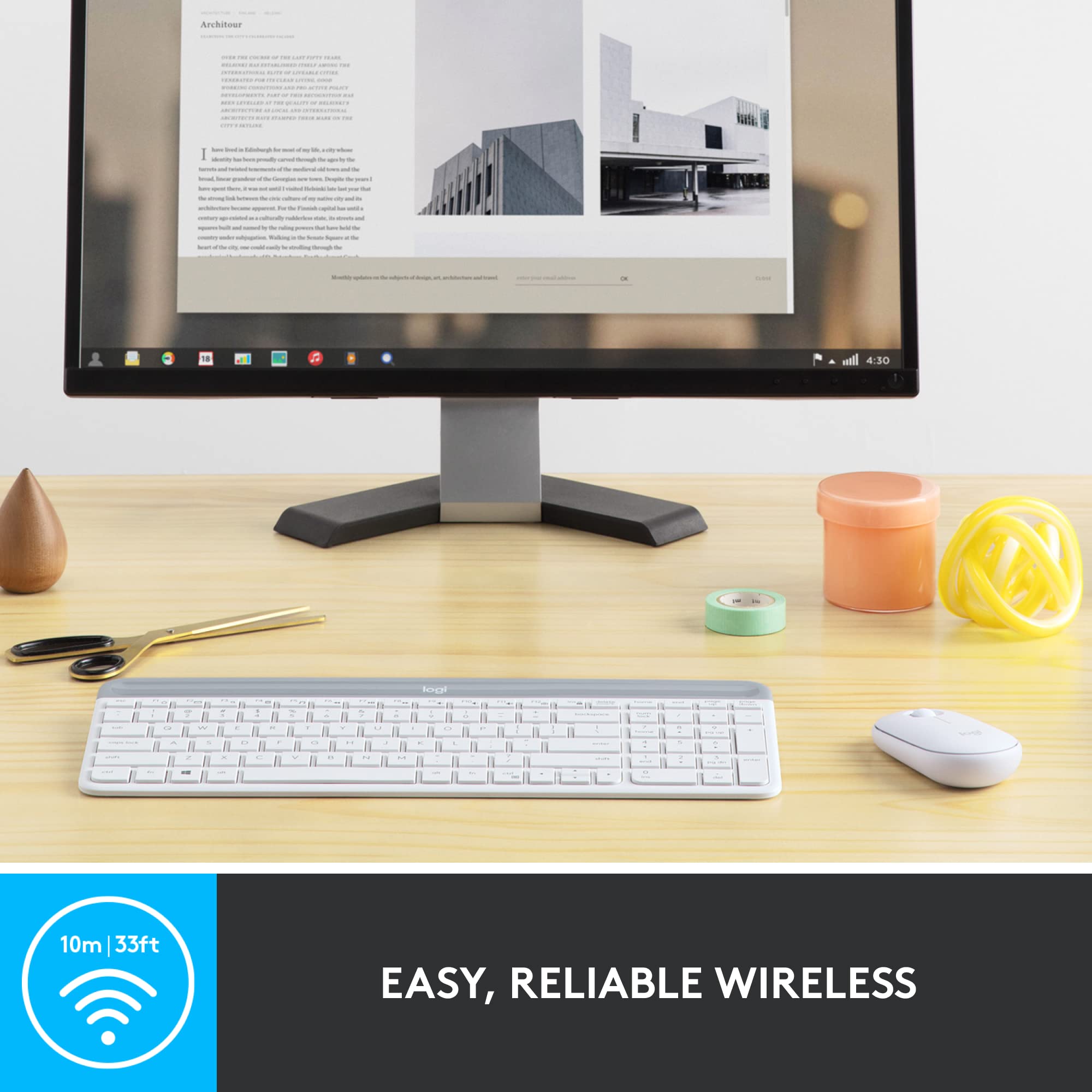 Foto 4 | Combo De Teclado Y Ratón Logitech Mk470 Slim Wireless - Venta Internacional.