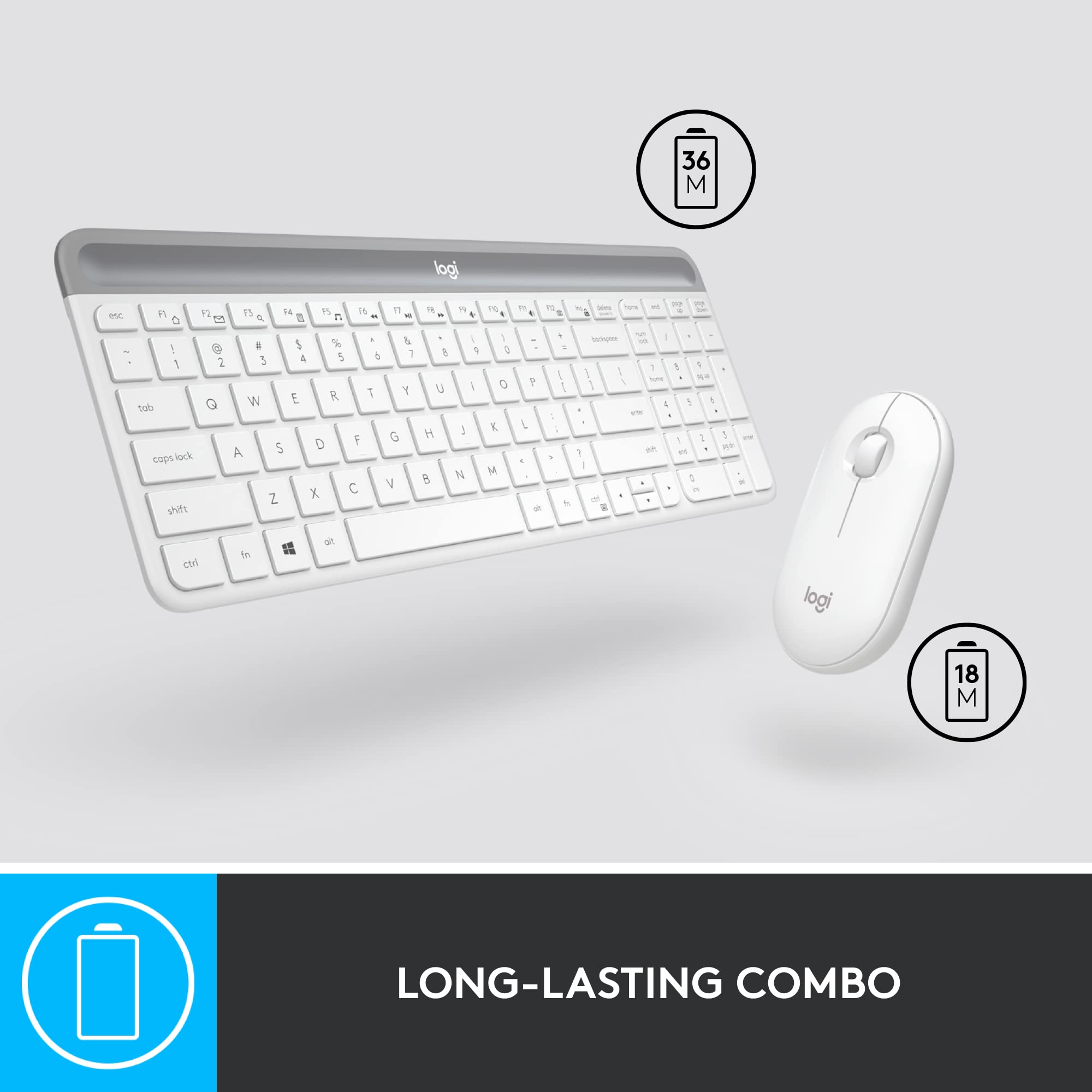 Foto 6 pulgar | Combo De Teclado Y Ratón Logitech Mk470 Slim Wireless - Venta Internacional.