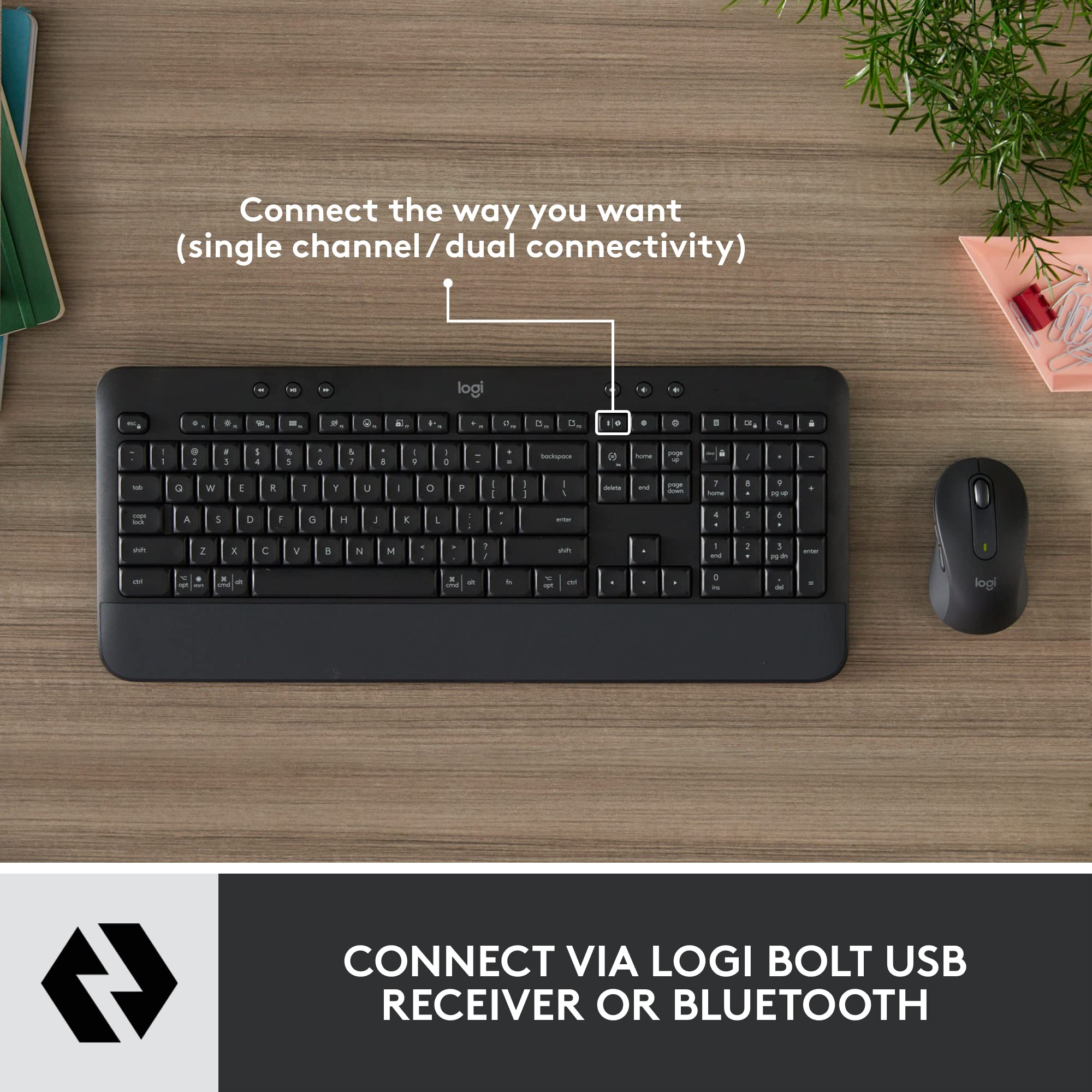 Foto 4 | Combo De Ratón Y Teclado Inalámbricos Logitech Signature Mk650 - Venta Internacional.