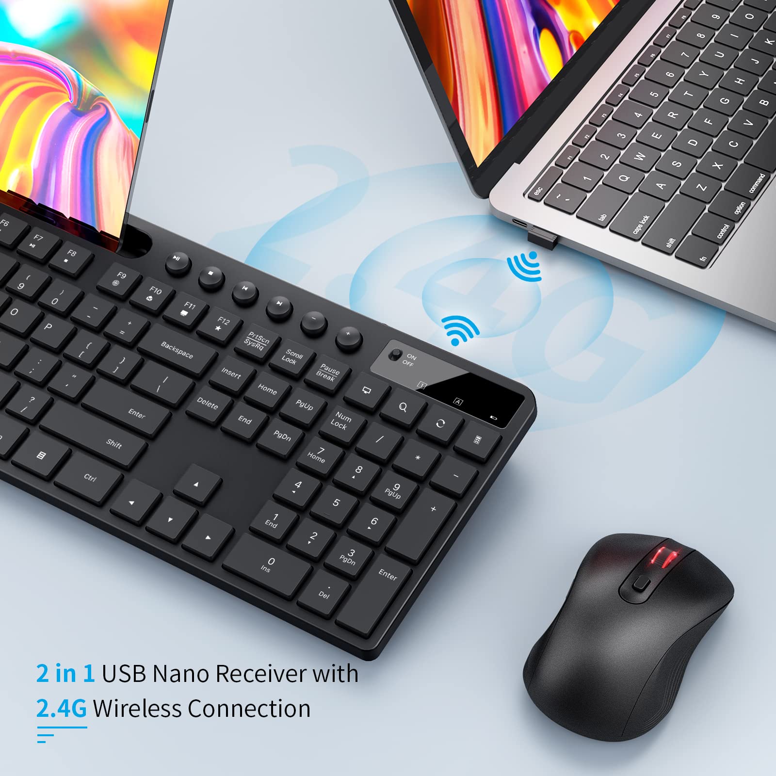 Foto 6 pulgar | Combo De Teclado Y Ratón Inalámbricos Marvo 2.4g Para Macbook - Venta Internacional.