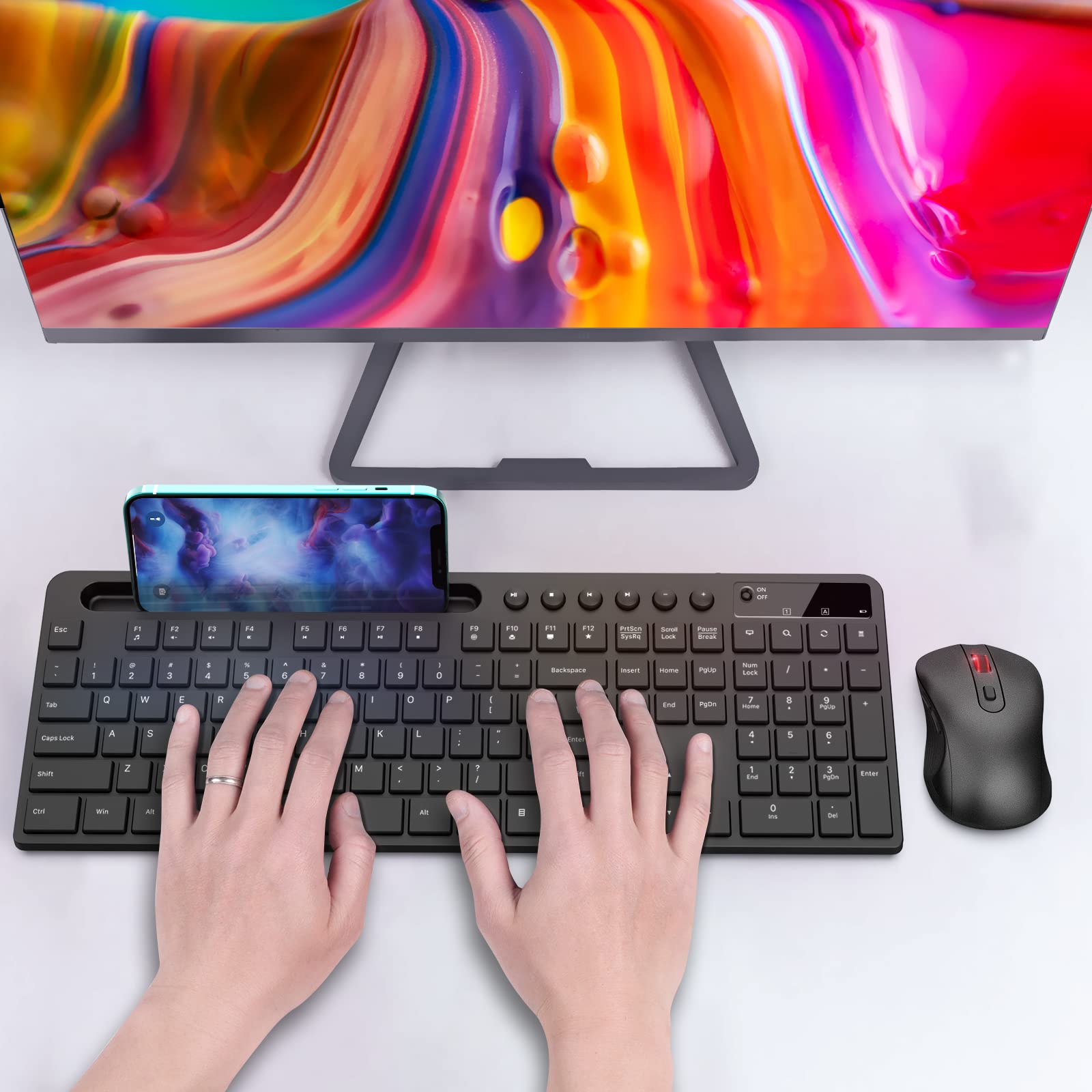Foto 8 pulgar | Combo De Teclado Y Ratón Inalámbricos Marvo 2.4g Para Macbook - Venta Internacional.
