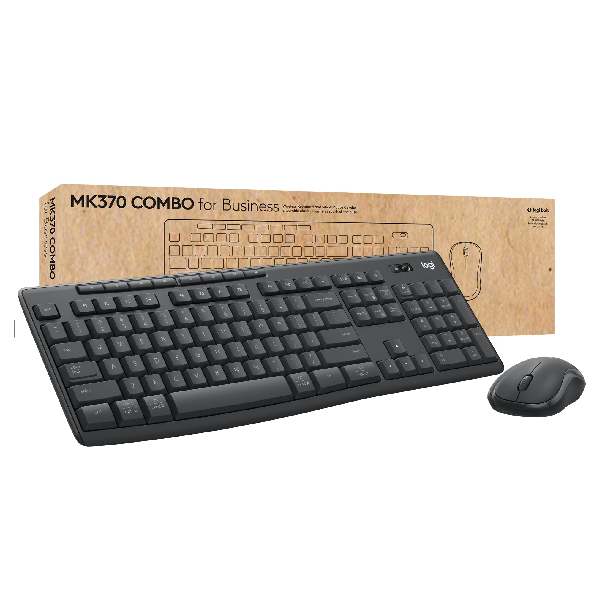Foto 1 | Combo De Teclado Y Ratón Logitech Mk370 Wireless Graphite - Venta Internacional.