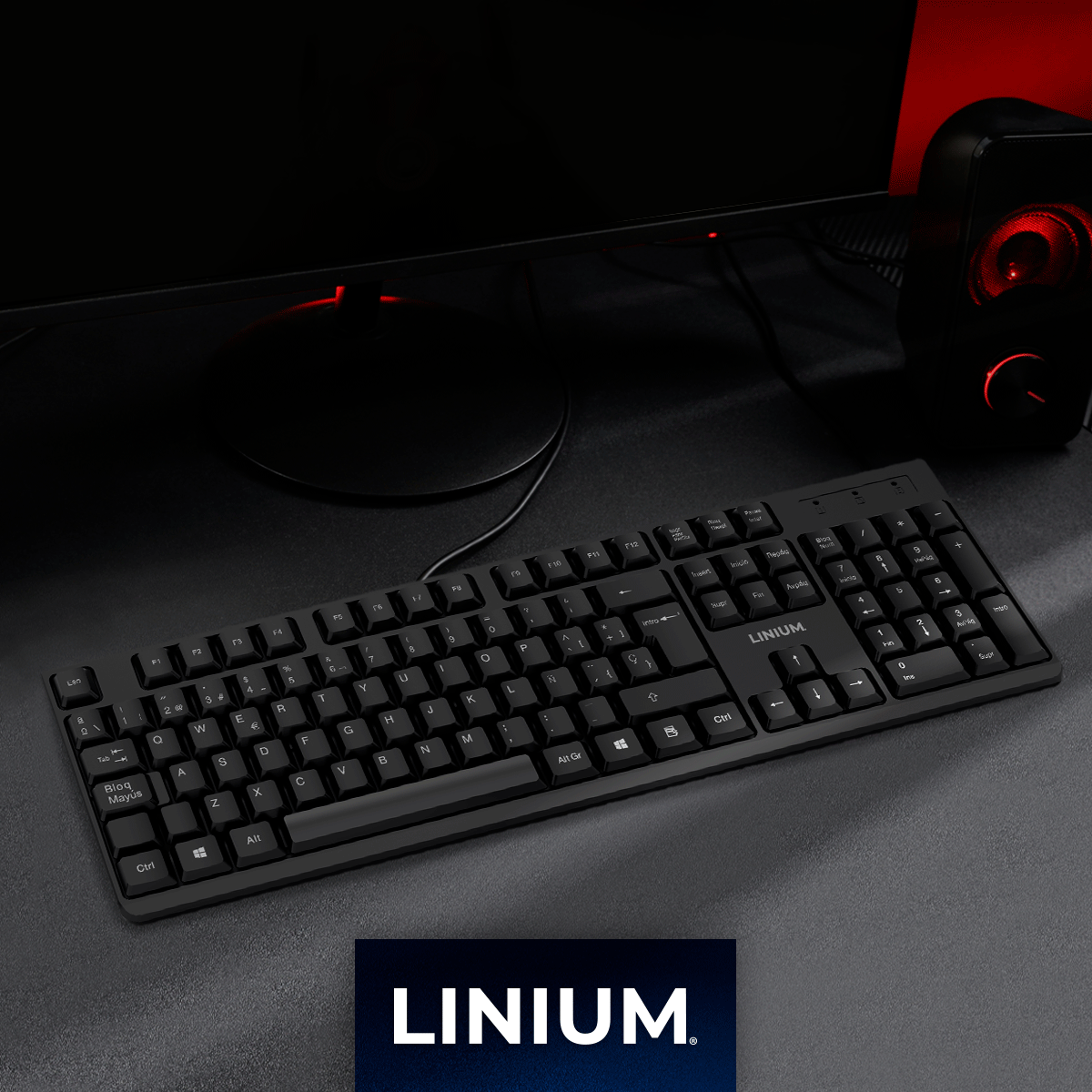 Foto 8 | Teclado Y Mouse Kit Combo Alambrico Linium Oficina Español