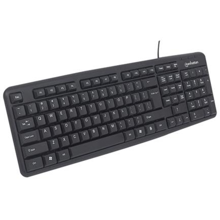 Foto 3 | Kit Teclado Y Mouse Manhattan Óptico Cableado 1000 Ppp Color Negro