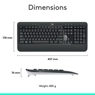 Foto 7 | Combo De Teclado Y Ratón Inalámbrico Logitech Mk540 - Venta Internacional.