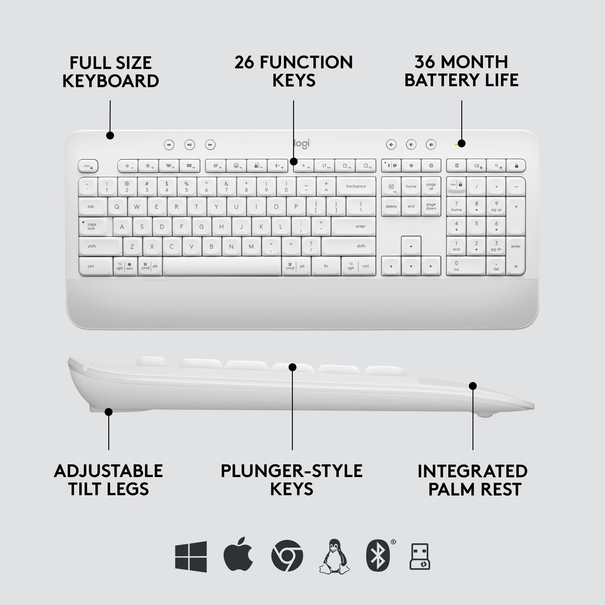 Foto 8 pulgar | Combo De Ratón Y Teclado Inalámbricos Logitech Signature Mk650 - Venta Internacional.