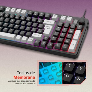 Foto 2 | Kit Teclado Y Mouse Gamer Balam Rush Squad Conquest Kg515 Usb Tamaño 85% 7200dpi Rgb Negro