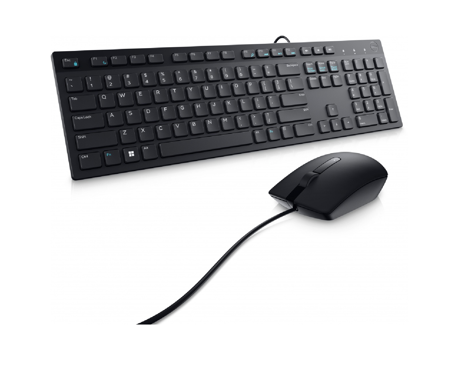 Foto 2 pulgar | Kit Teclado Y Mouse Dell Km300c Alambrico,usb, Negro, 580-akkw
