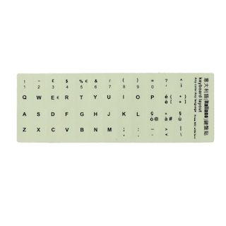 Foto 1 | Adhesivos De Teclado N+b Luminosos Árabe Ruso Inglés Francés - Venta Internacional.