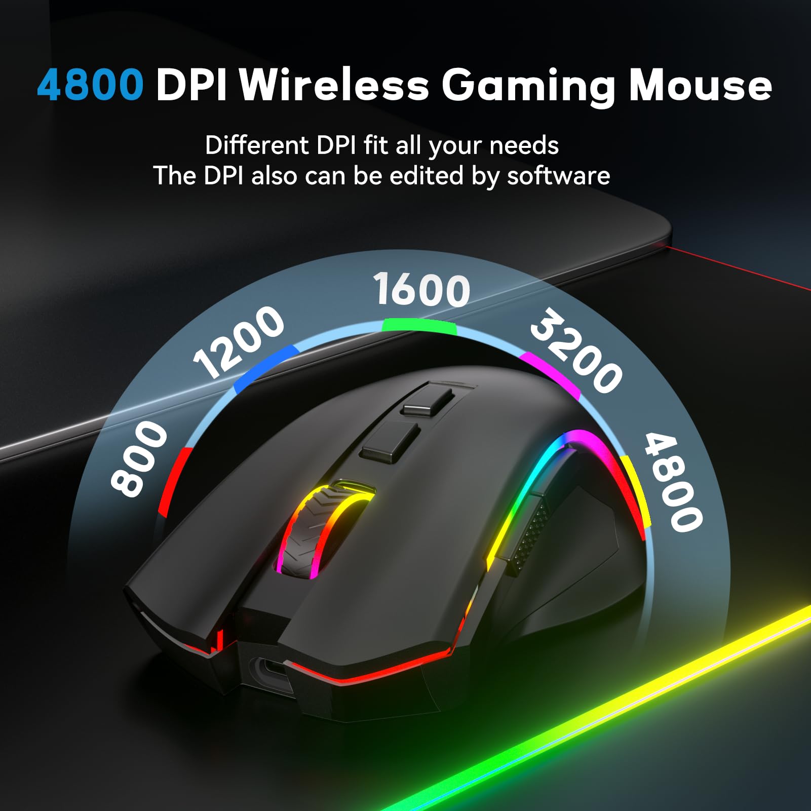Foto 5 pulgar | Teclado Y Ratón Inalámbricos Para Juegos Redragon S101-pks Rgb - Venta Internacional.