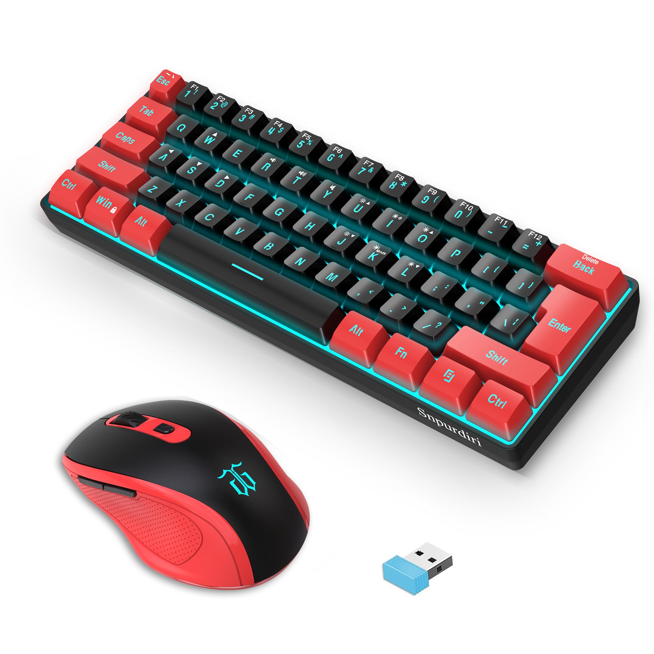 Foto 2 pulgar | Combo Inalámbrico De Teclado Y Ratón Para Juegos Snpurdiri 2.4g - Venta Internacional.