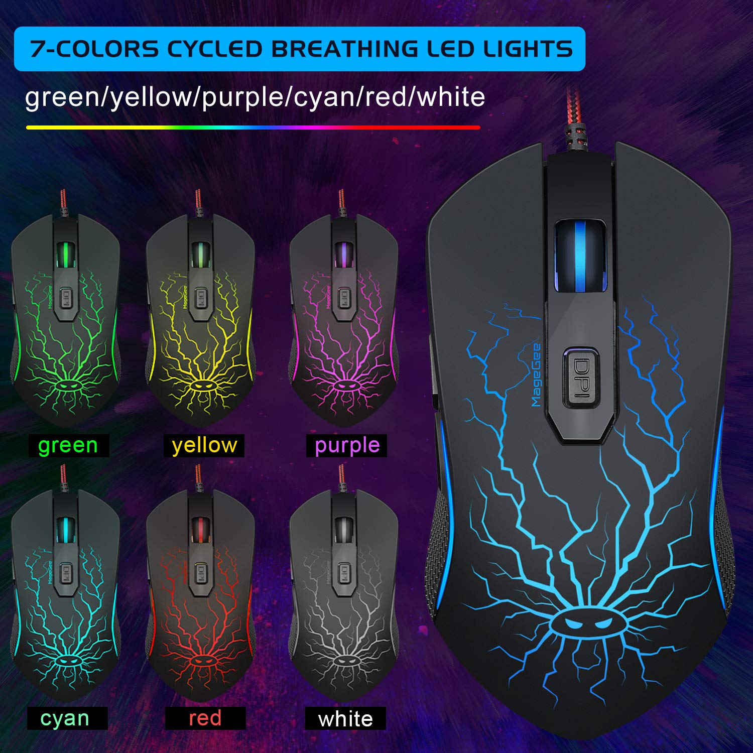 Foto 7 pulgar | Combinación De Teclado Y Ratón Para Juegos Magegee K1 Rgb Con Retroiluminación Led - Venta Internacional.