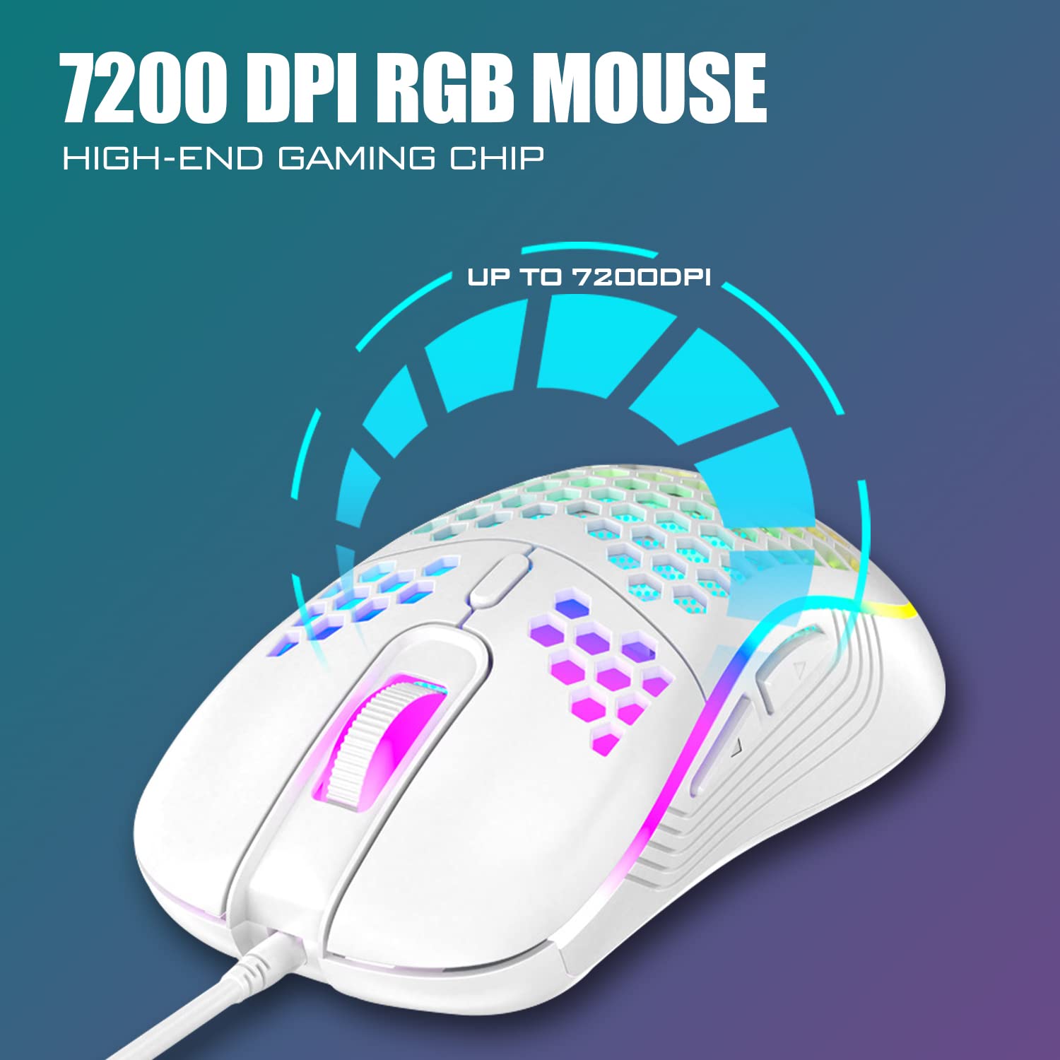Foto 6 pulgar | Combo De Teclado Y Ratón Para Juegos Redthunder 60% Rgb White - Venta Internacional.