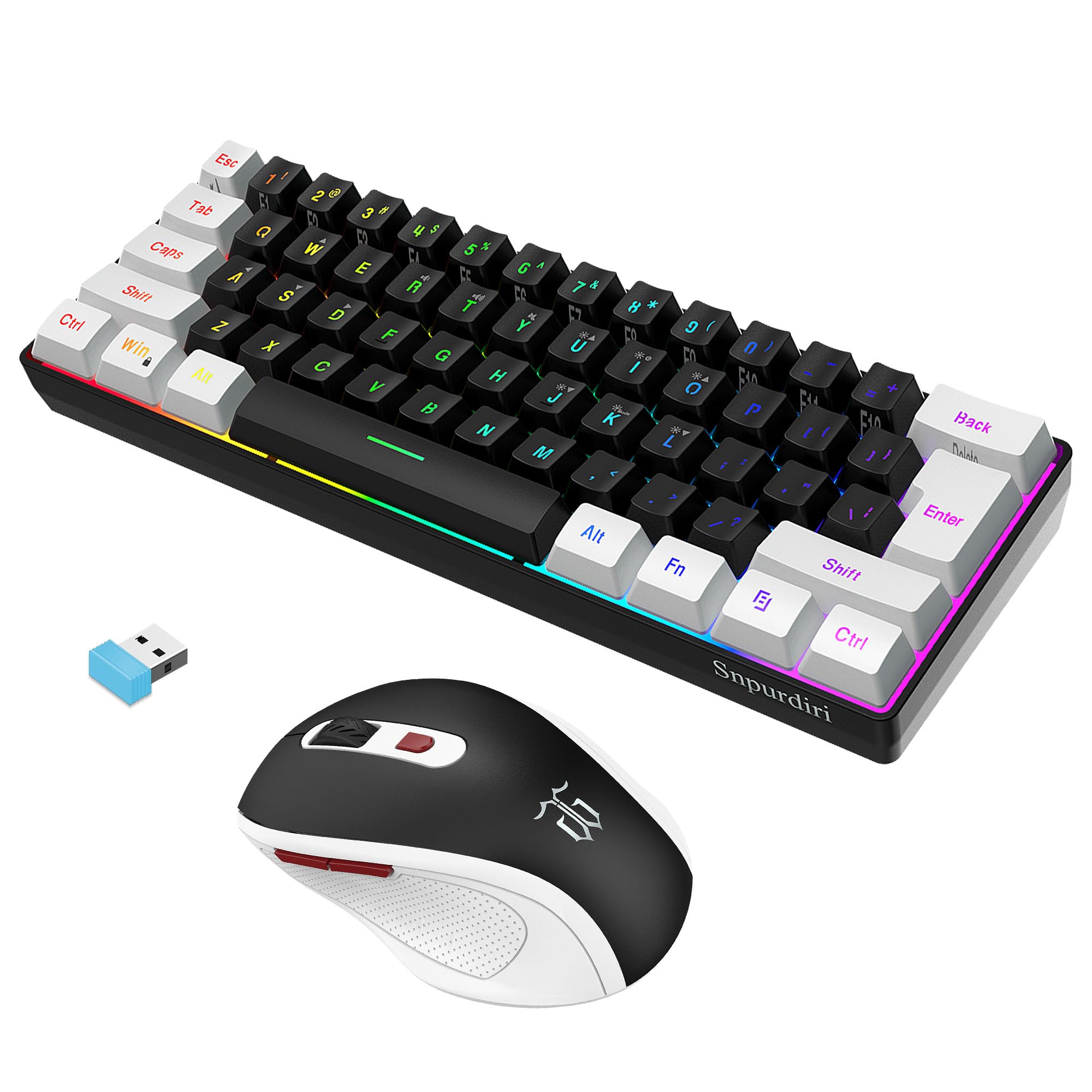 Foto 2 pulgar | Combo Inalámbrico De Teclado Y Ratón Para Juegos Snpurdiri 2.4g - Venta Internacional.