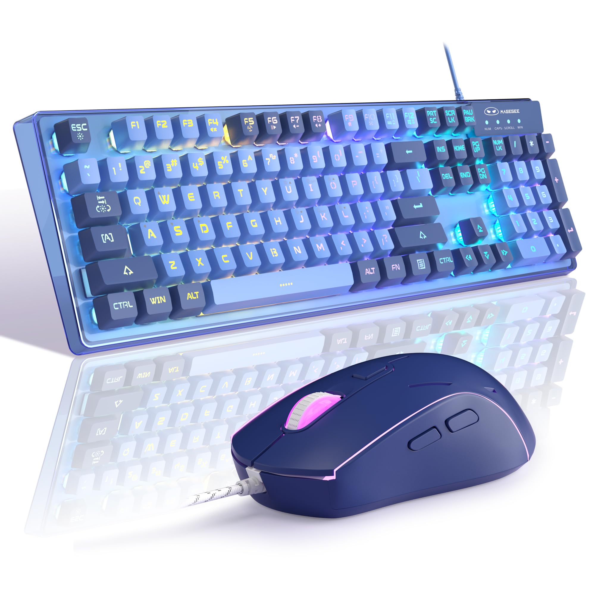 Foto 1 | Combinación De Teclado Y Ratón Para Juegos Magegee K1 Rgb Con Retroiluminación Led - Venta Internacional.