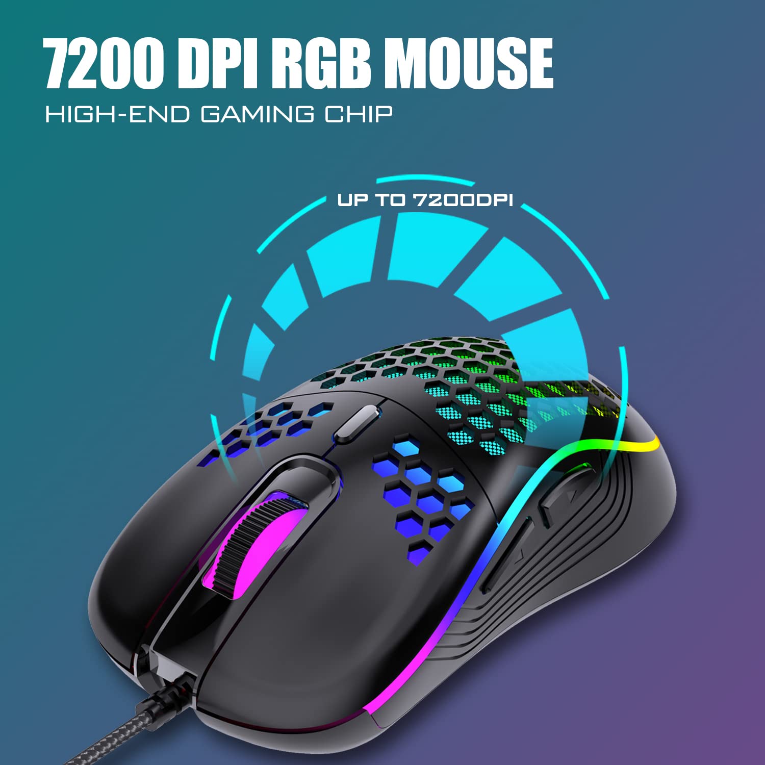 Foto 5 | Combo De Teclado Y Ratón Para Juegos Redthunder Con Cable 60% Rgb - Venta Internacional.