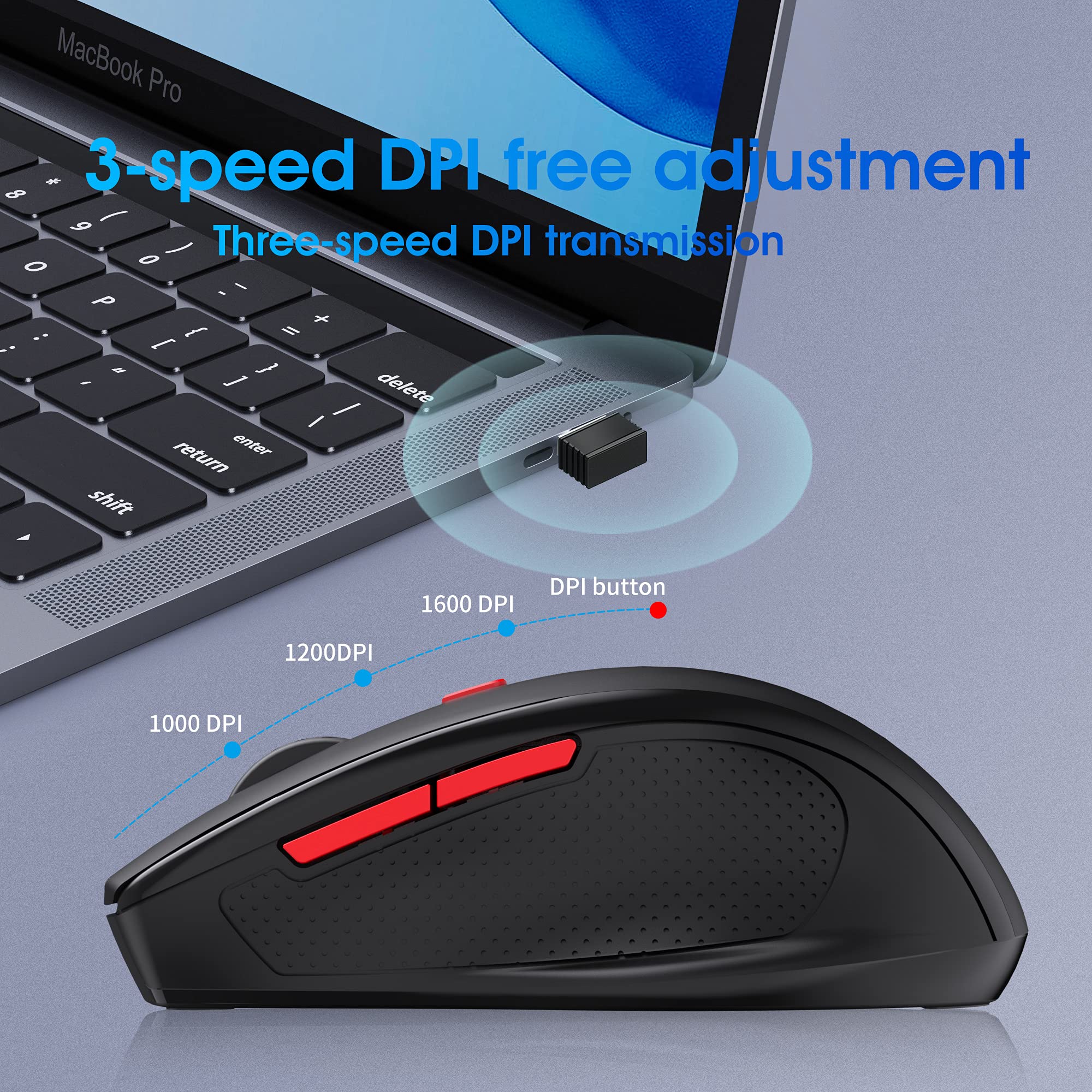 Foto 6 pulgar | Combo De Teclado Y Ratón Inalámbricos Para Juegos Snpurdiri 60% - Venta Internacional.