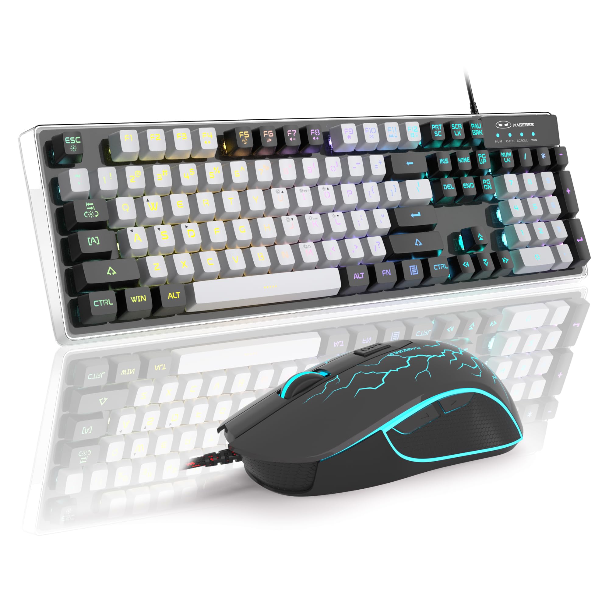 Foto 1 | Combinación De Teclado Y Ratón Para Juegos Magegee K1 Rgb Con Retroiluminación Led - Venta Internacional.