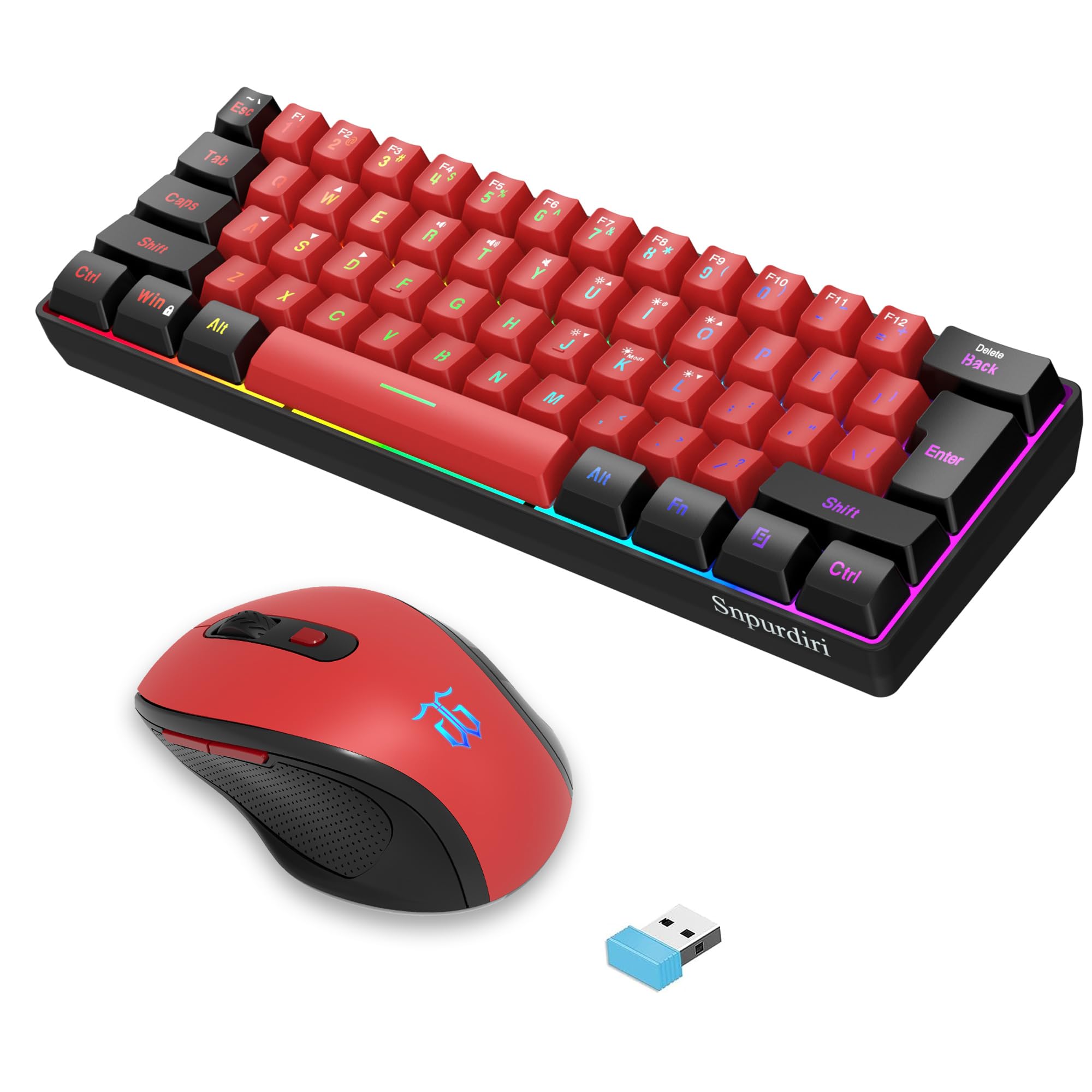 Foto 2 pulgar | Combo Inalámbrico De Teclado Y Ratón Para Juegos Snpurdiri 2.4g - Venta Internacional.