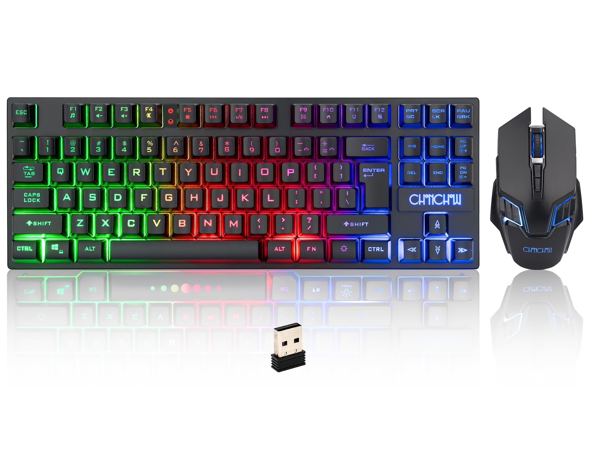 Foto 1 | Combo Inalámbrico De Teclado Y Ratón Para Juegos Chonchow Recargable - Venta Internacional.