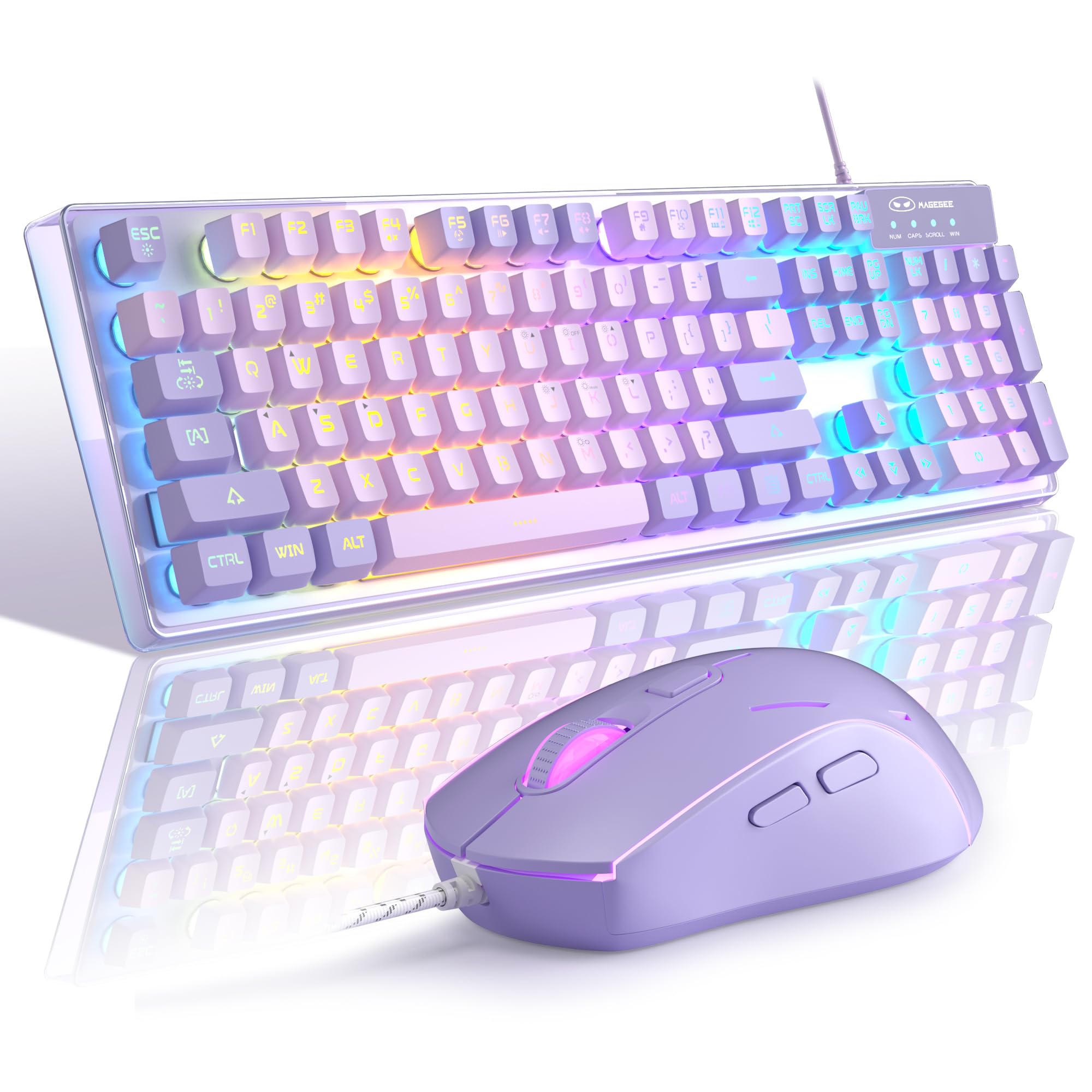 Foto 1 | Combinación De Teclado Y Ratón Para Juegos Magegee K1 Rgb Con Retroiluminación Led - Venta Internacional.