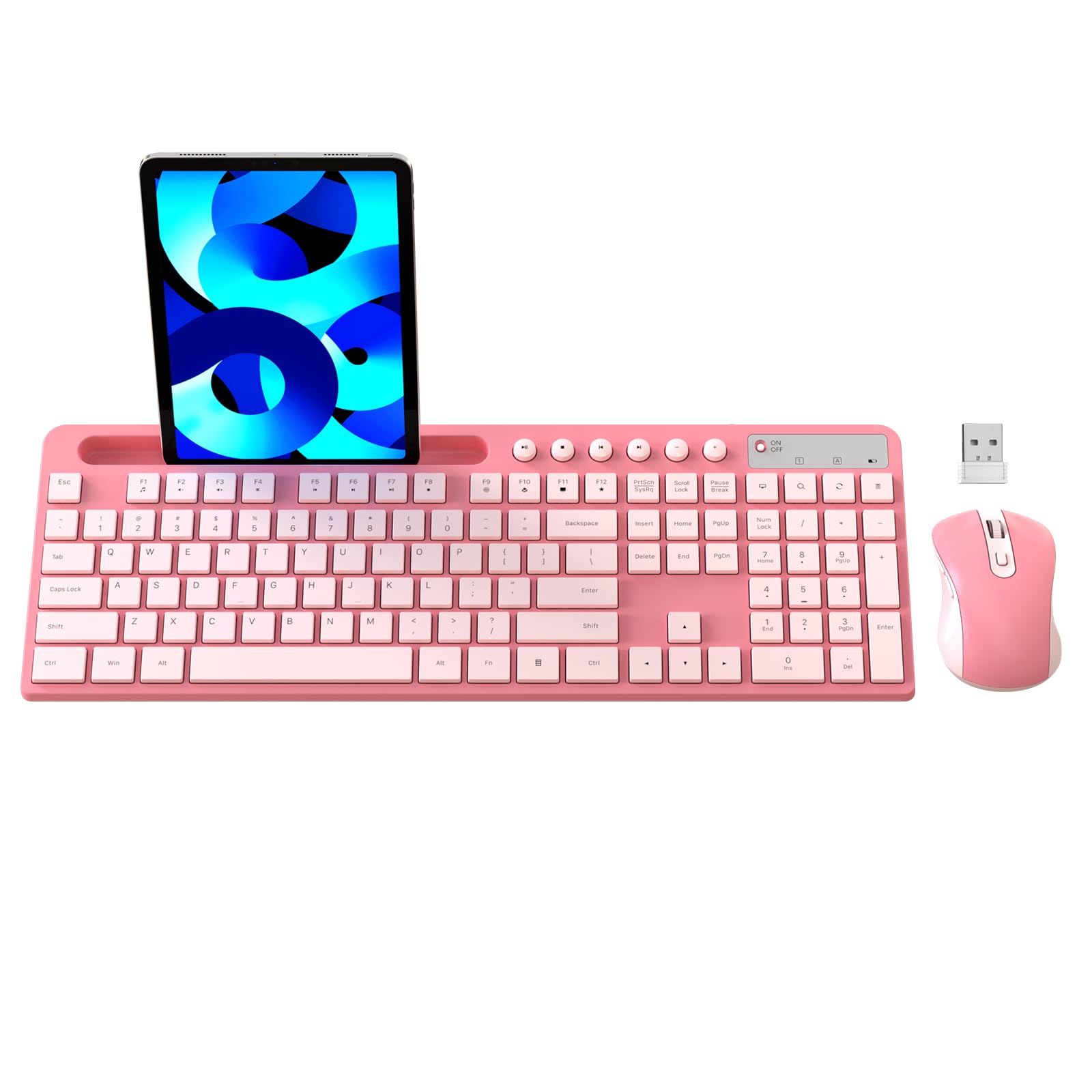 Foto 2 pulgar | Combo De Teclado Y Ratón Inalámbricos Marvo 2.4g Sakura Pink - Venta Internacional.