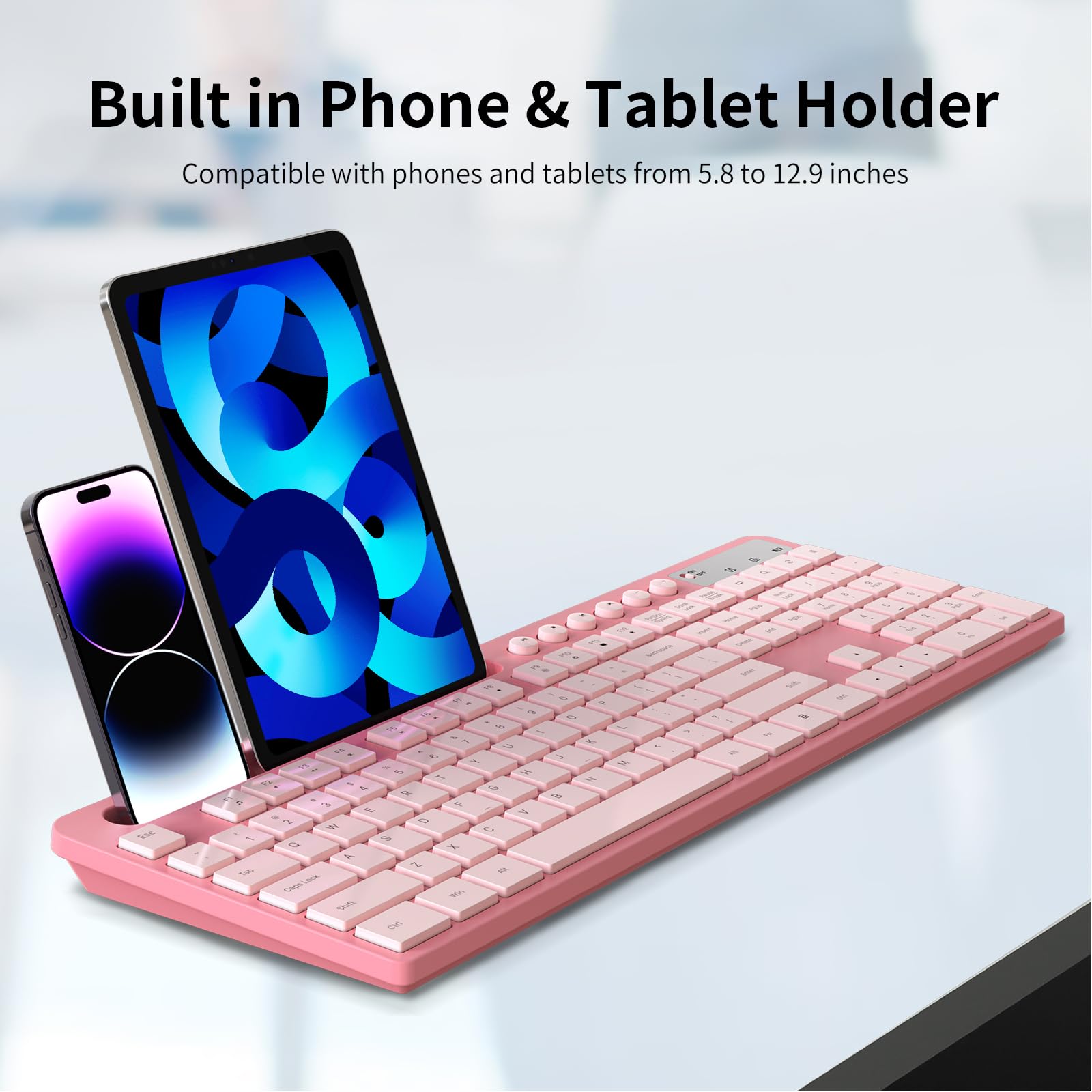 Foto 4 pulgar | Combo De Teclado Y Ratón Inalámbricos Marvo 2.4g Sakura Pink - Venta Internacional.