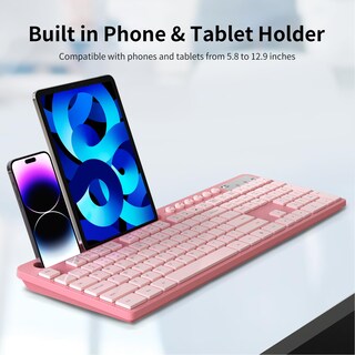 Foto 3 | Combo De Teclado Y Ratón Inalámbricos Marvo 2.4g Sakura Pink - Venta Internacional.
