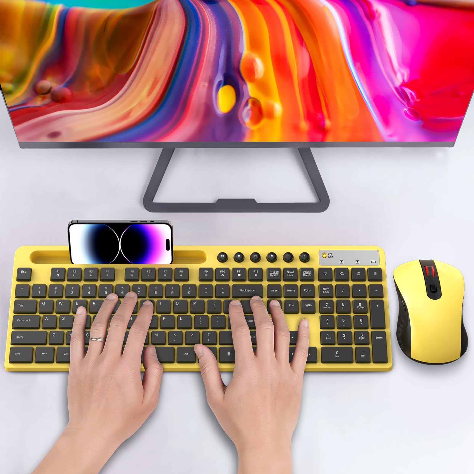 Foto 8 pulgar | Combo De Teclado Y Ratón Inalámbricos Marvo 2.4g Para Macbook - Venta Internacional.