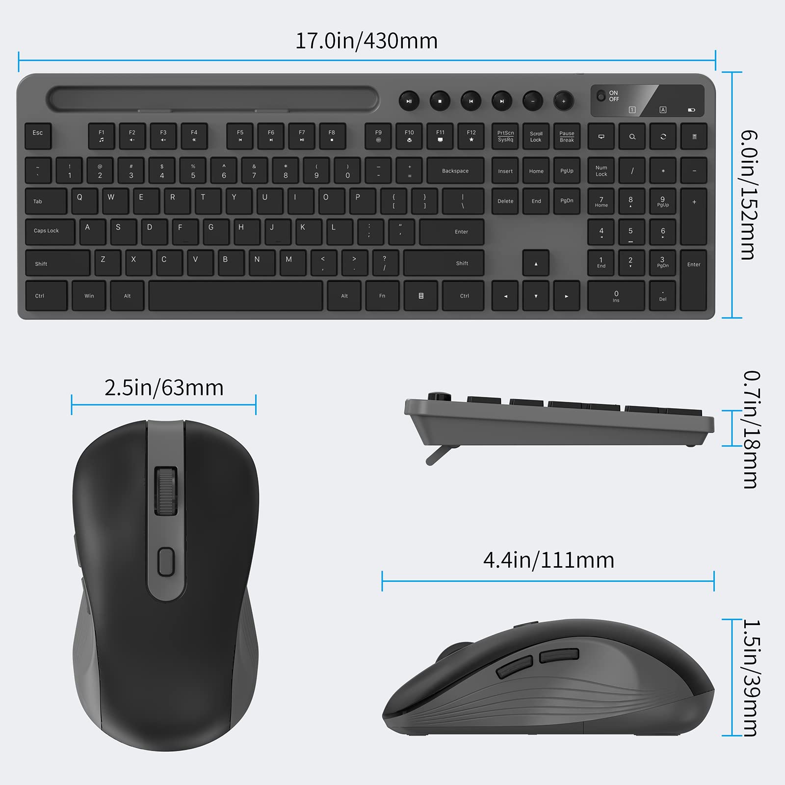 Foto 5 pulgar | Combo De Teclado Y Ratón Inalámbricos Marvo 2.4g Para Macbook - Venta Internacional.