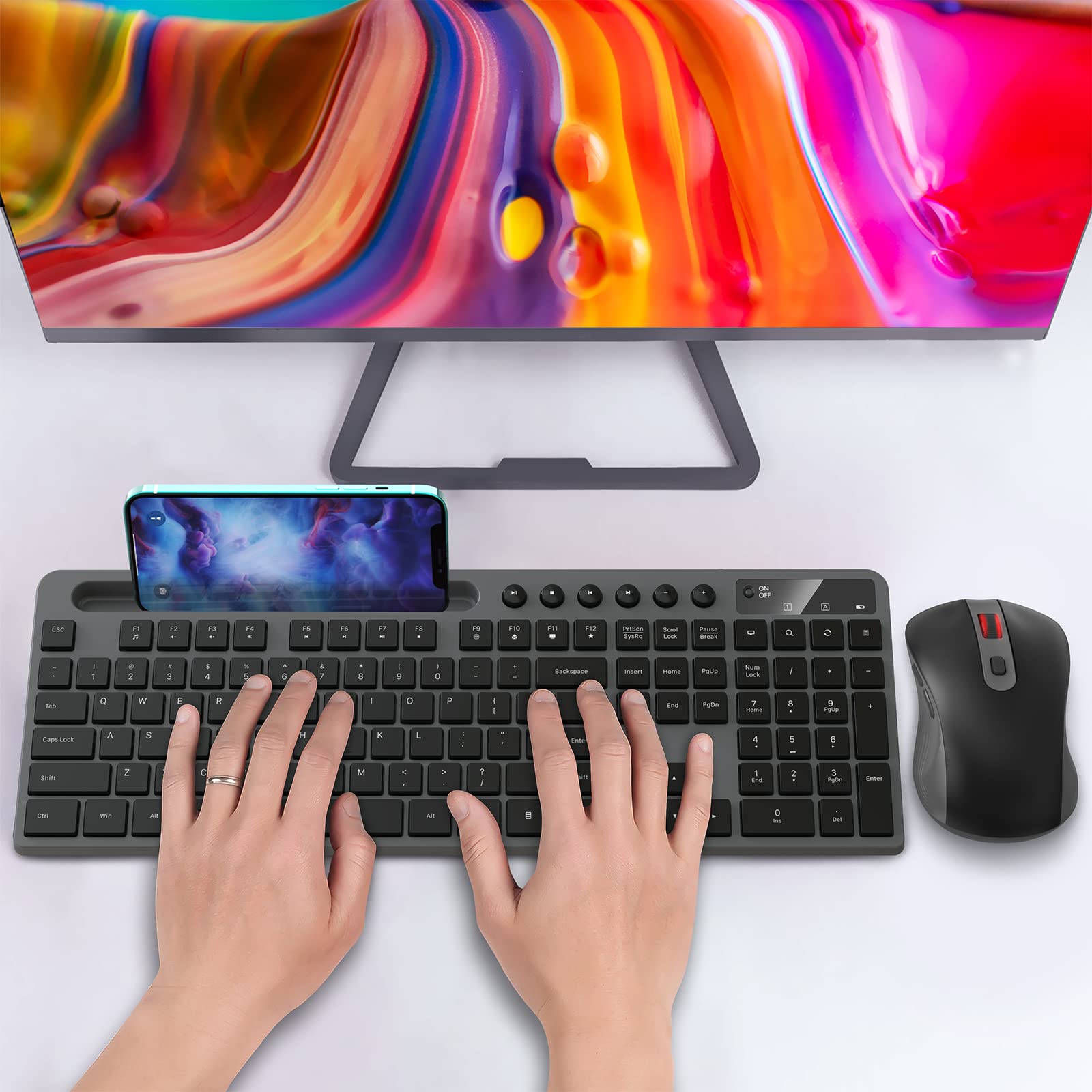 Foto 8 pulgar | Combo De Teclado Y Ratón Inalámbricos Marvo 2.4g Para Macbook - Venta Internacional.