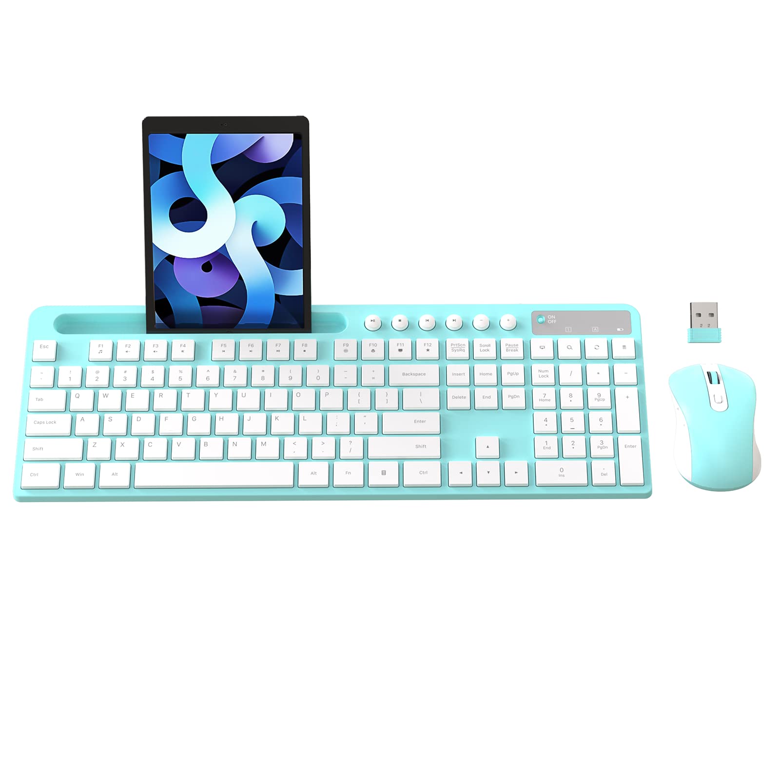 Foto 2 pulgar | Combo De Teclado Y Ratón Inalámbricos Marvo 2.4g Con Soporte - Venta Internacional.