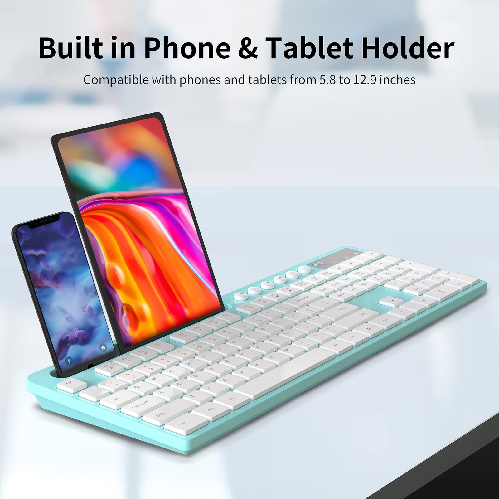 Foto 4 pulgar | Combo De Teclado Y Ratón Inalámbricos Marvo 2.4g Con Soporte - Venta Internacional.