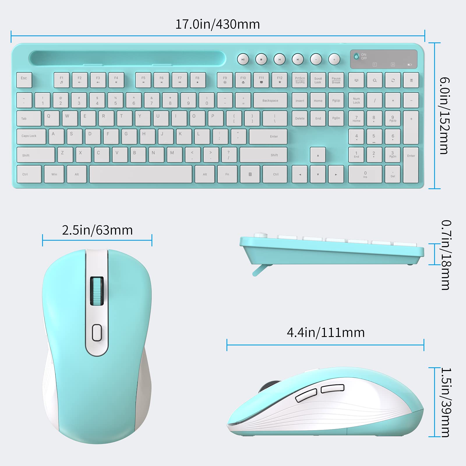 Foto 5 pulgar | Combo De Teclado Y Ratón Inalámbricos Marvo 2.4g Con Soporte - Venta Internacional.