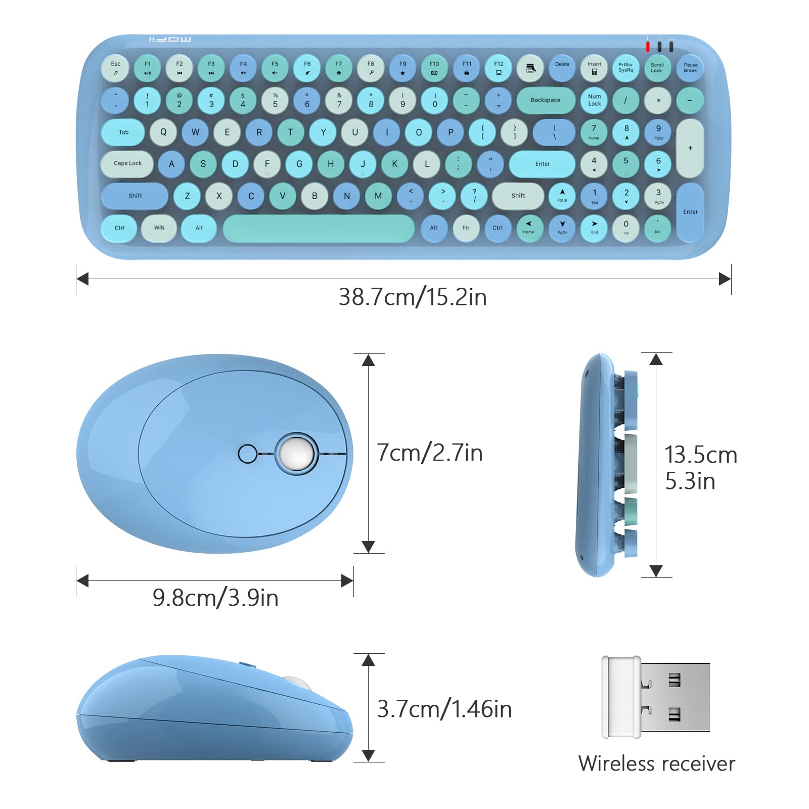 Foto 7 pulgar | Combo De Teclado Y Ratón Inalámbricos Mofii Compact 2.4g Usb - Venta Internacional.