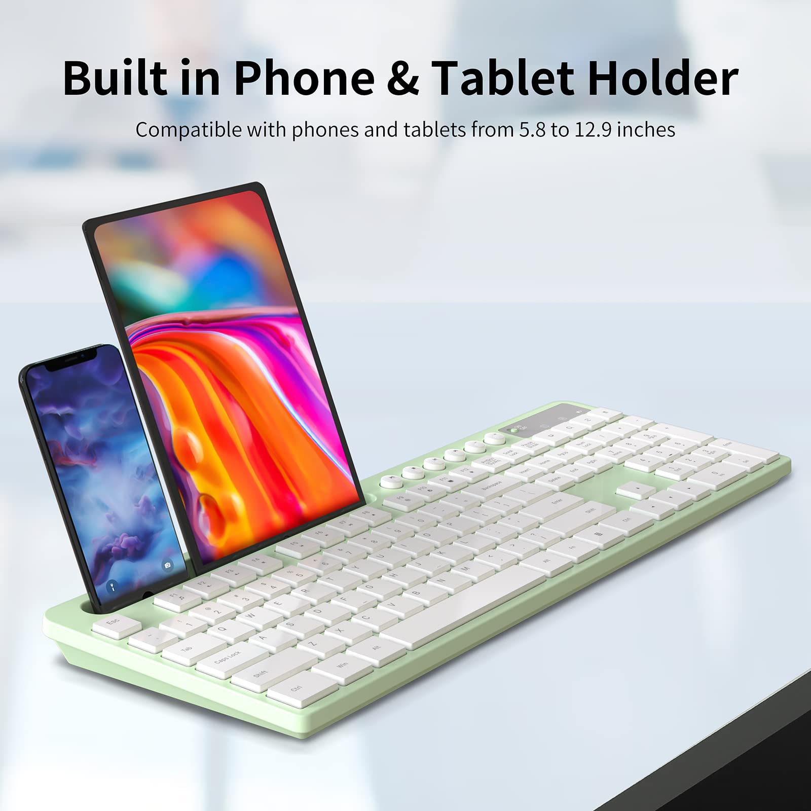 Foto 4 pulgar | Combo De Teclado Y Ratón Inalámbricos Marvo 2.4g Green - Venta Internacional.