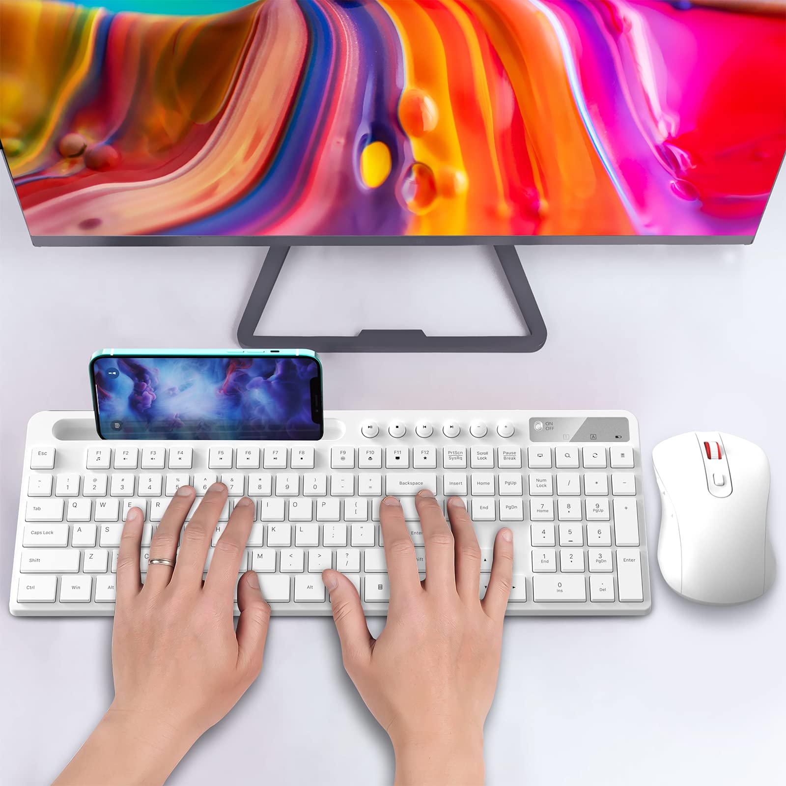 Foto 8 pulgar | Combo De Teclado Y Ratón Inalámbricos Marvo 2.4g Para Macbook - Venta Internacional.