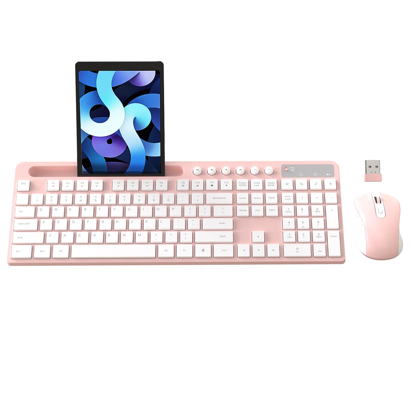 Foto 2 pulgar | Combo De Teclado Y Ratón Inalámbricos Marvo 2.4g (rosa) - Venta Internacional.