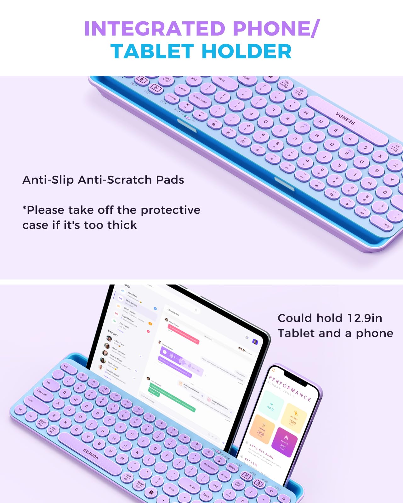 Foto 4 pulgar | Teclado y Mouse Seenda Bluetooth para iPad Multidispositivo - Venta Internacional