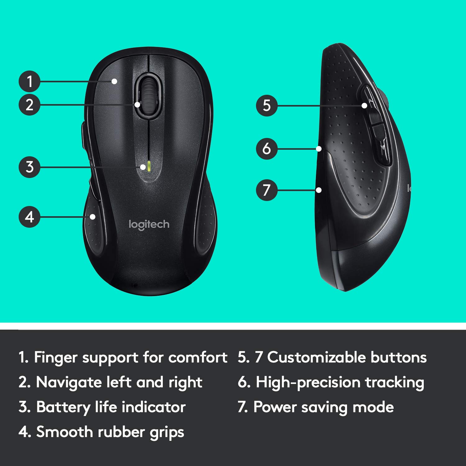 Foto 7 | Combo De Teclado Y Ratón Inalámbricos Logitech Mk735 Performance - Venta Internacional.