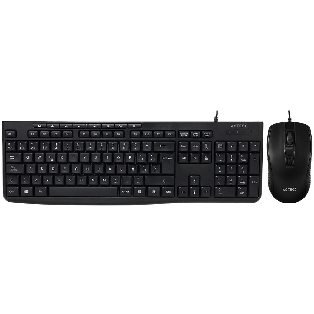 Kit 2 En 1 Teclado Y Mouse Acteck Creator Prime Mk455 Usb Negro