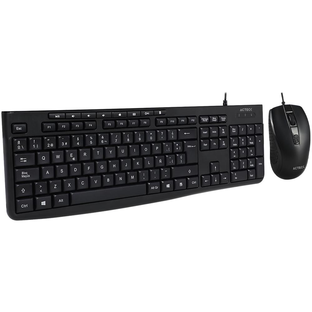 Foto 6 pulgar | Kit 2 En 1 Teclado Y Mouse Acteck Creator Prime Mk455 Usb Negro