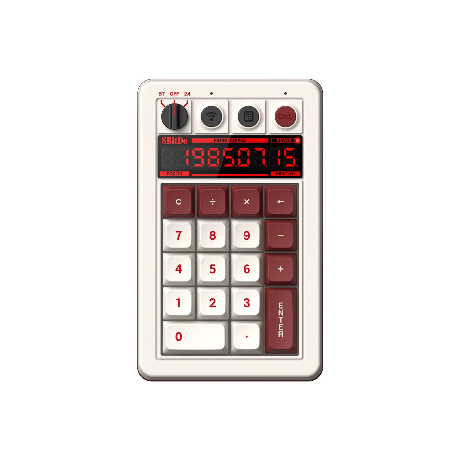 Foto 2 pulgar | Numpad 8bitdo Retro 18 Mecánico Bluetooth/2.4g/cableado Fami - Venta Internacional.