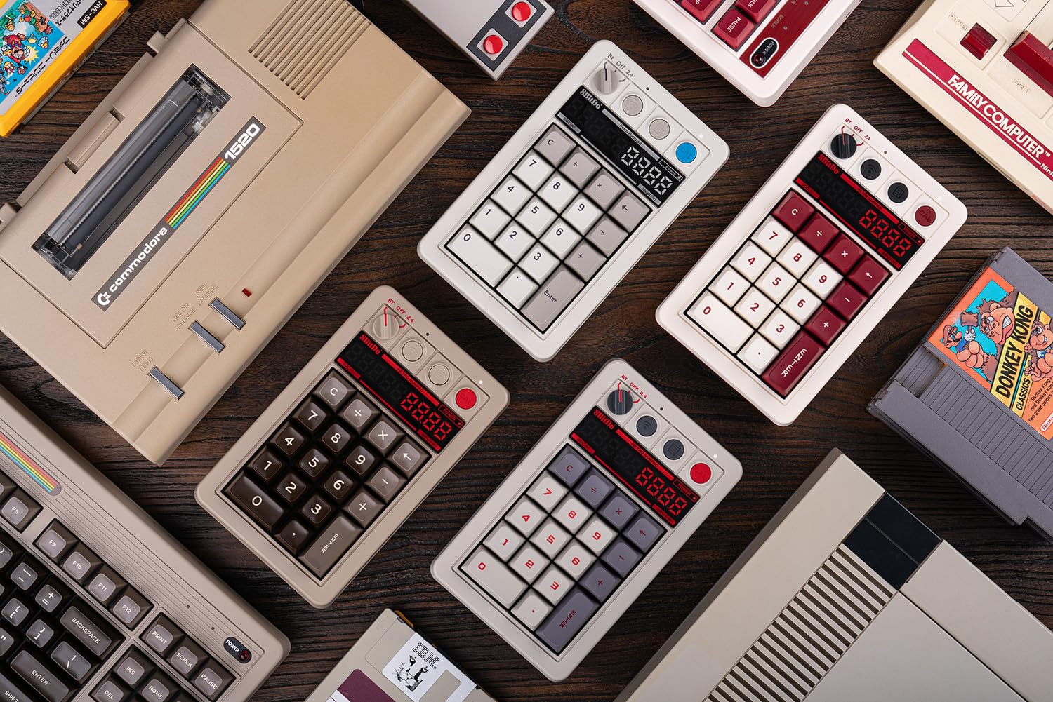 Foto 8 pulgar | Numpad 8bitdo Retro 18 Mecánico Bluetooth/2.4g/cableado Fami - Venta Internacional.