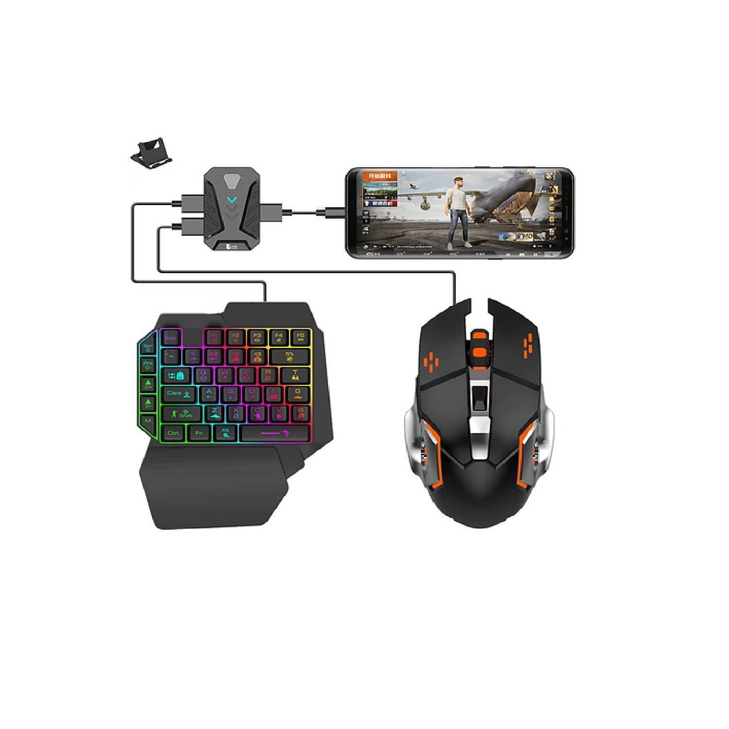 Foto 2 pulgar | Paquete Combinado De Teclado 4 En 1 Para Móviles Android - Venta Internacional.