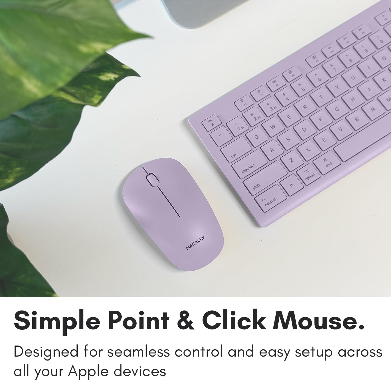 Foto 6 pulgar | Combo De Teclado Y Ratón Inalámbricos Macally Para Mac - Púrpura - Venta Internacional.