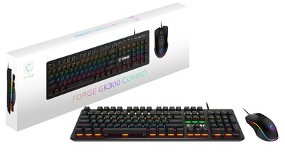 Foto 1 | Set De Teclado Y Ratón Msi Forge Gk300 Combo Blue Gaming - Venta Internacional.