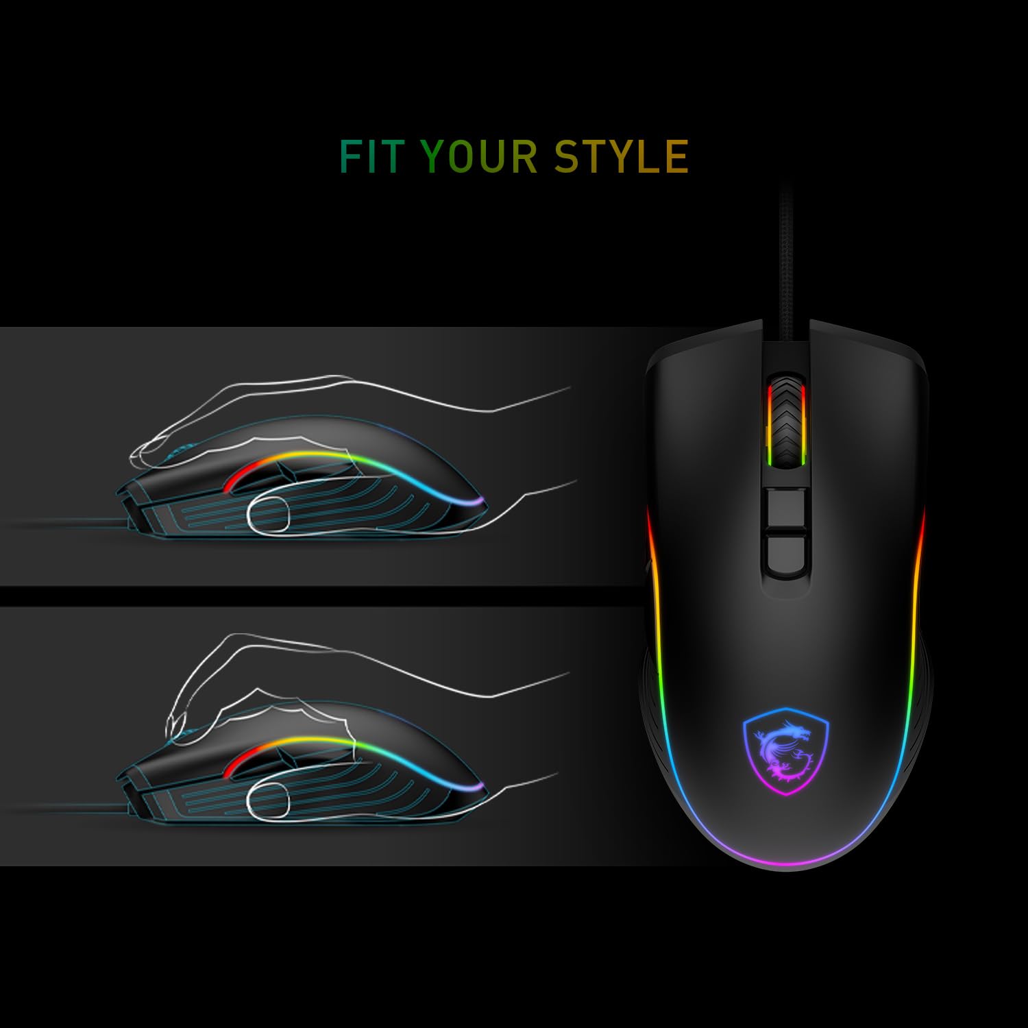 Foto 7 pulgar | Set De Teclado Y Ratón Msi Forge Gk300 Combo Blue Gaming - Venta Internacional.