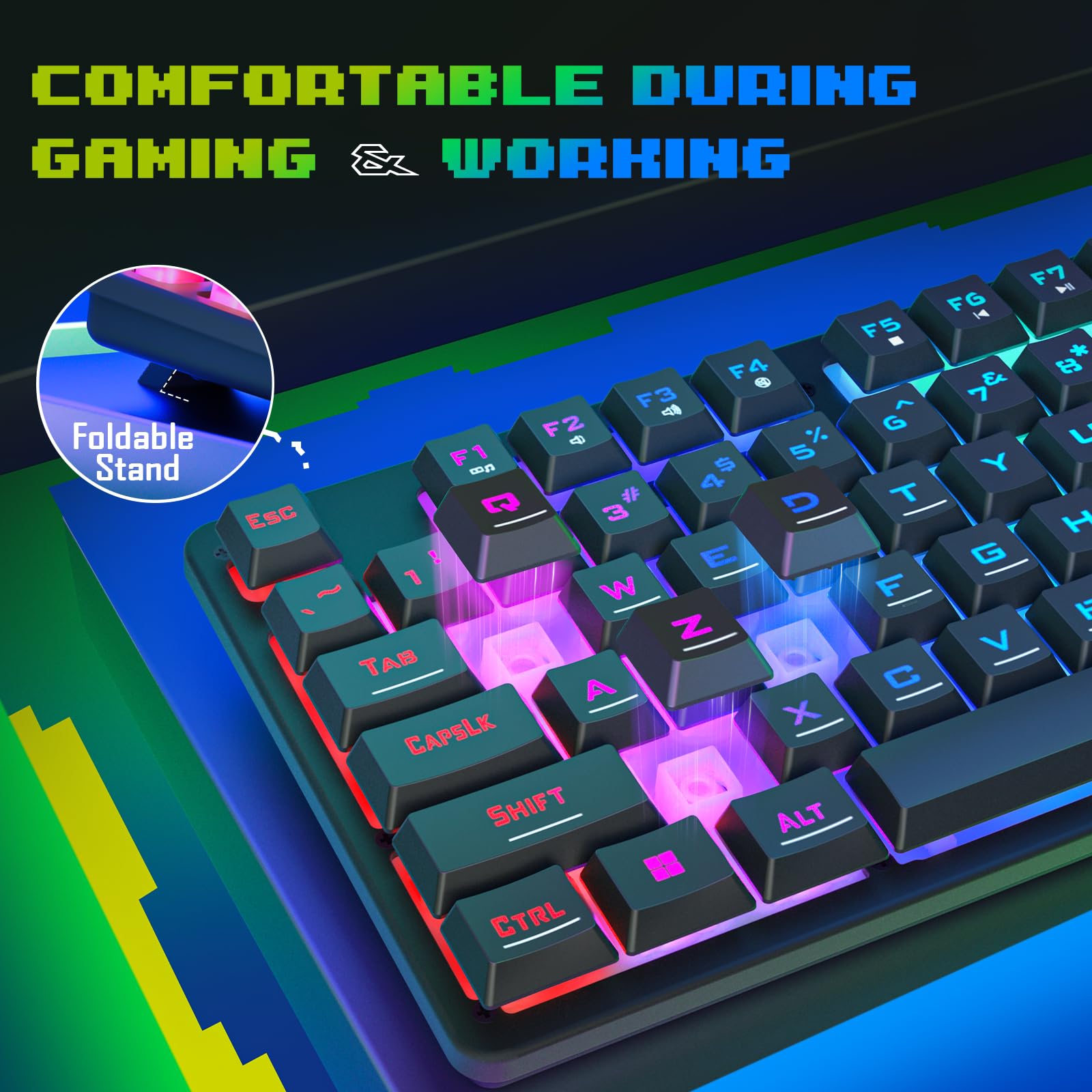 Foto 7 pulgar | Teclado Y Ratón Para Juegos Redragon S107 Rgb 5000 Dpi - Venta Internacional.